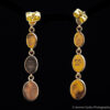 Boucles d'Oreilles Or 14K Incrustations Multicolores Zuni – Image 4