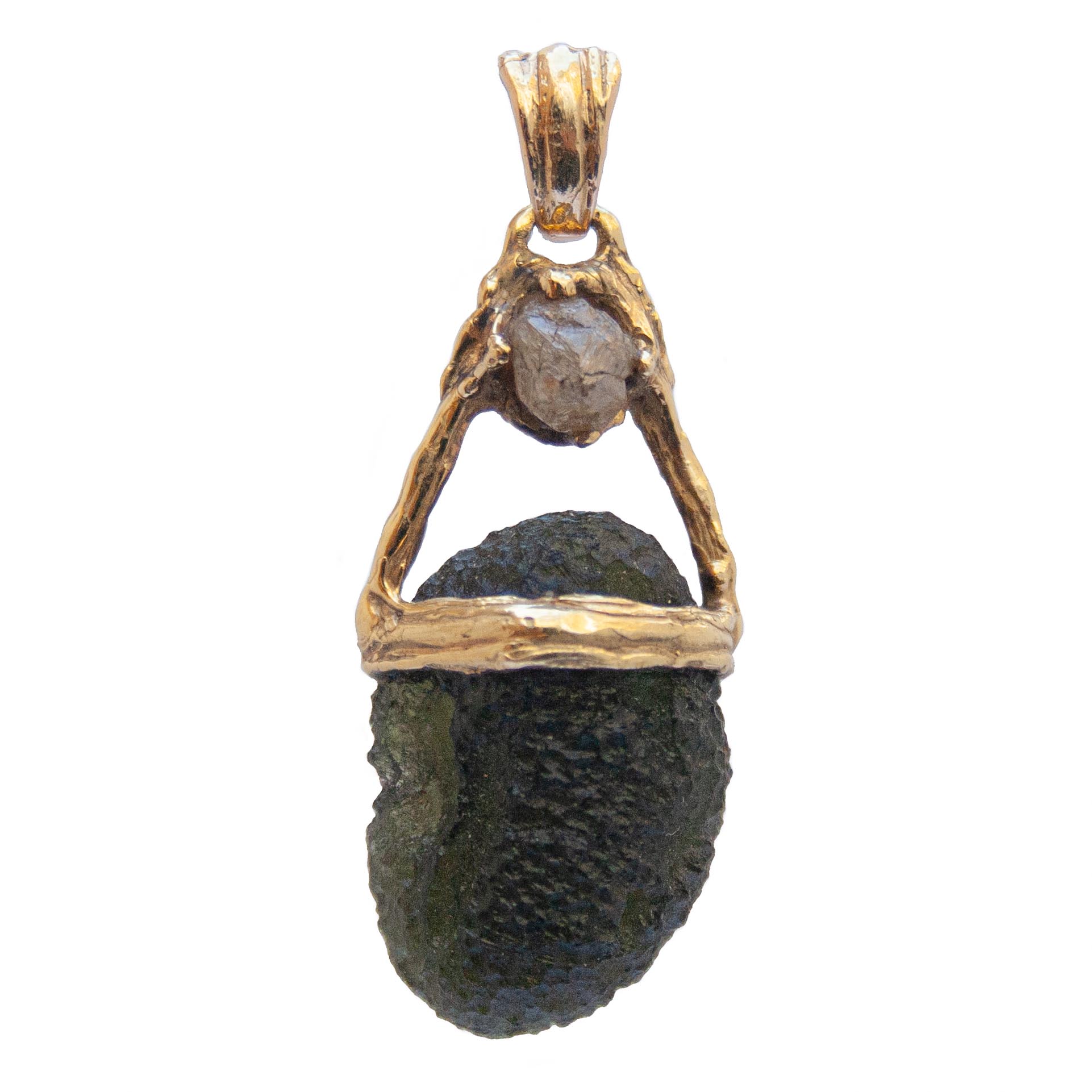 Moldavite Stone Necklace Meteorite tektite jewelry - Magic Crystals