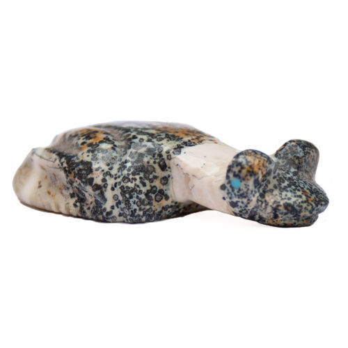 Fred Weekoty Ocean Jasper Frog Carving