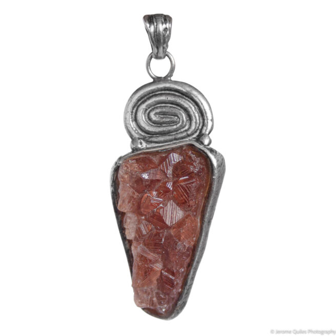 Hessonite Garnet Pendant