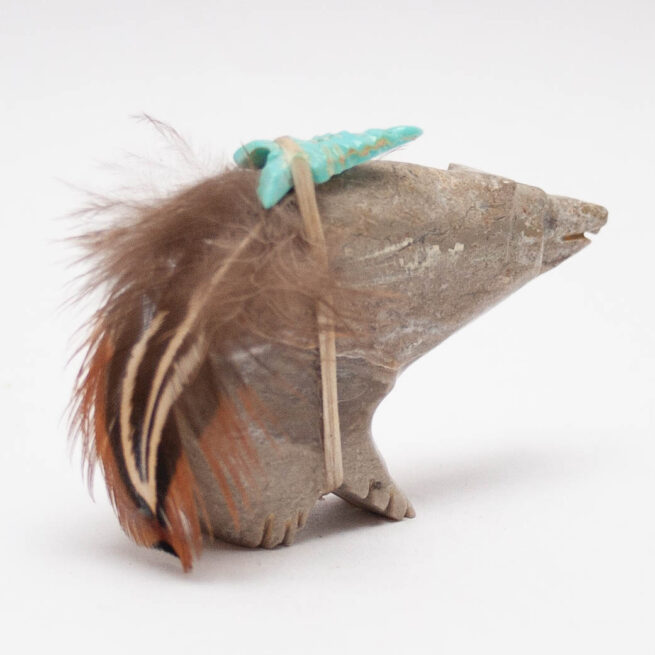 Ours Pierre Jaspe Turquoise Plumes – Image 4