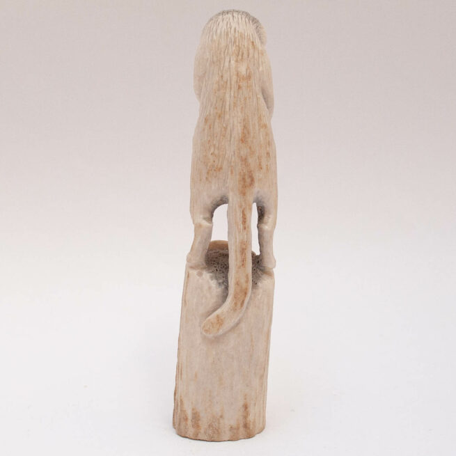 Pernell Leetee Deer Antler Mountain Lion Carving - Image 6