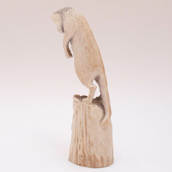 Pernell Leetee Deer Antler Mountain Lion Carving - Image 5