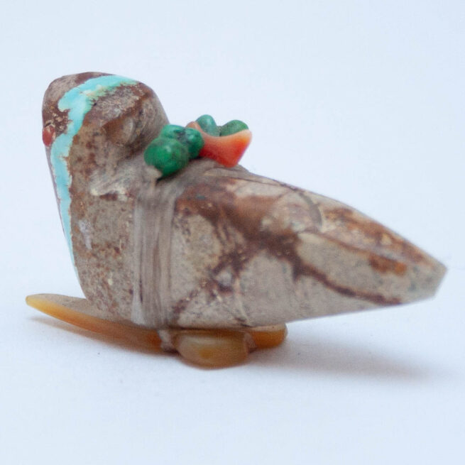 Turquoise Owl Carving - Image 5