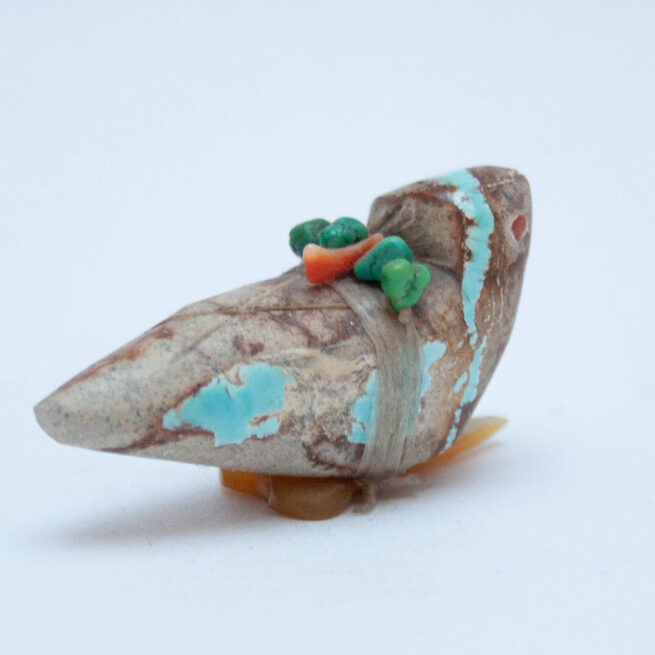 Turquoise Owl Carving - Image 4
