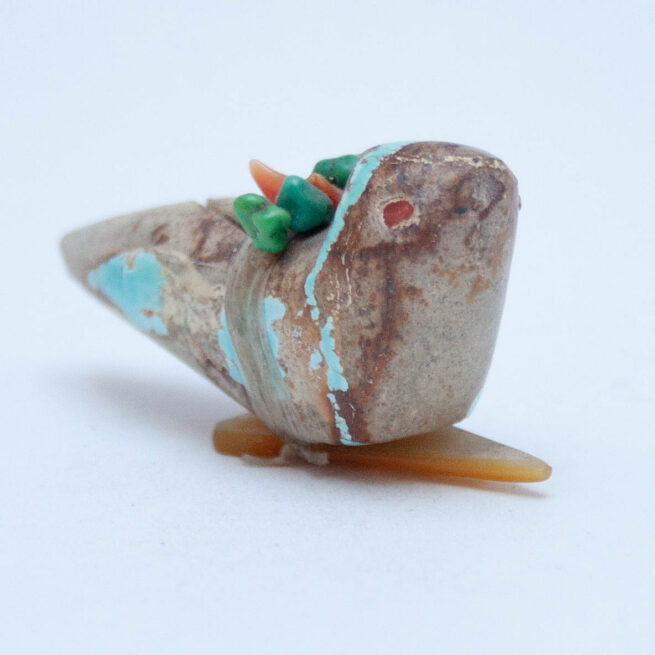Turquoise Owl Carving - Image 2