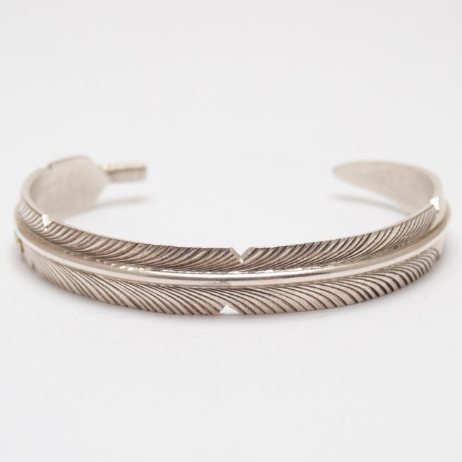 Bracelet Plume Argent Sterling