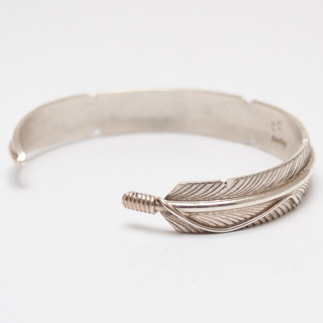 Bracelet Plume Argent Sterling – Image 5