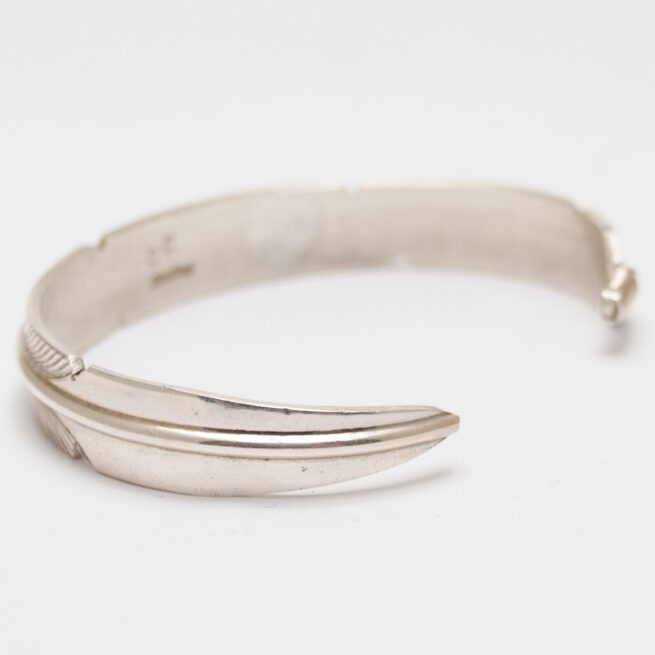 Bracelet Plume Argent Sterling – Image 4