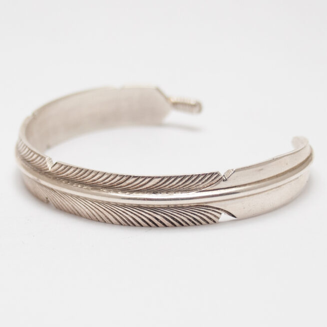 Bracelet Plume Argent Sterling – Image 3