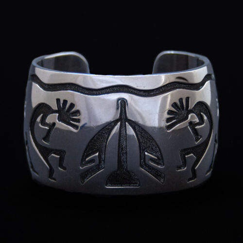 Kokopelli Silver Hopi Bracelet