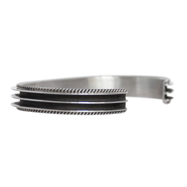 Native American Silver Bracelet - Image 4