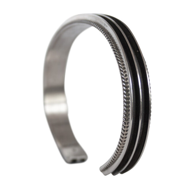 Native American Silver Bracelet - Image 6