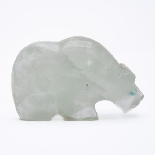 Native American Zuni Fluorite Bear Carving