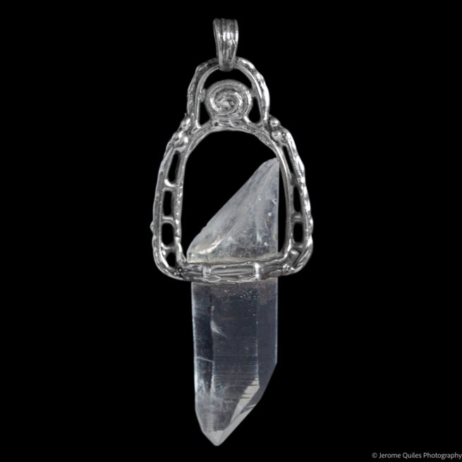 Silver Clear Quartz Pendant