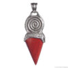 Triangular Red Jasper Pendant