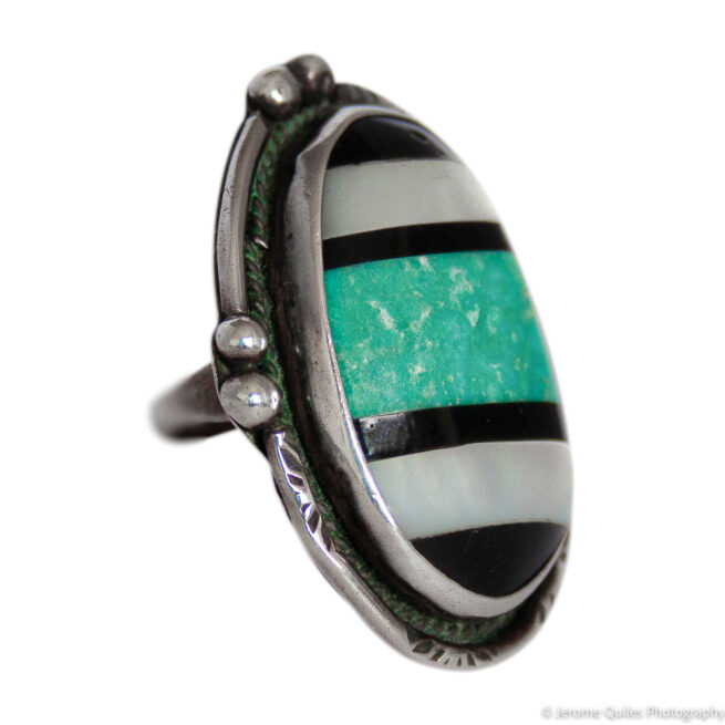 Antique Large Zuni Ring - Image 2
