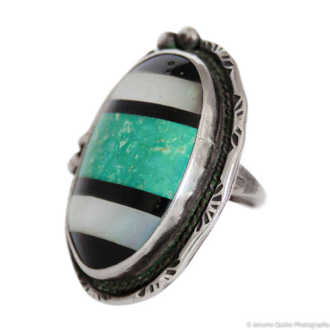 Antique Large Zuni Ring - Image 3