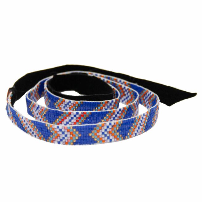 Blue Beaded Headband