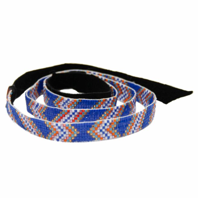 Bandeau Amérindien Perles Bleues