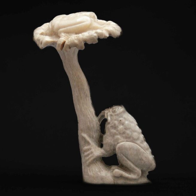 Esteban Najera Frogs Mushroom Zuni Carving - Image 3