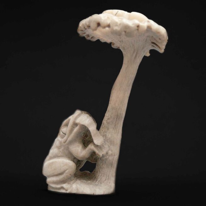 Sculpture Grenouille Champignon