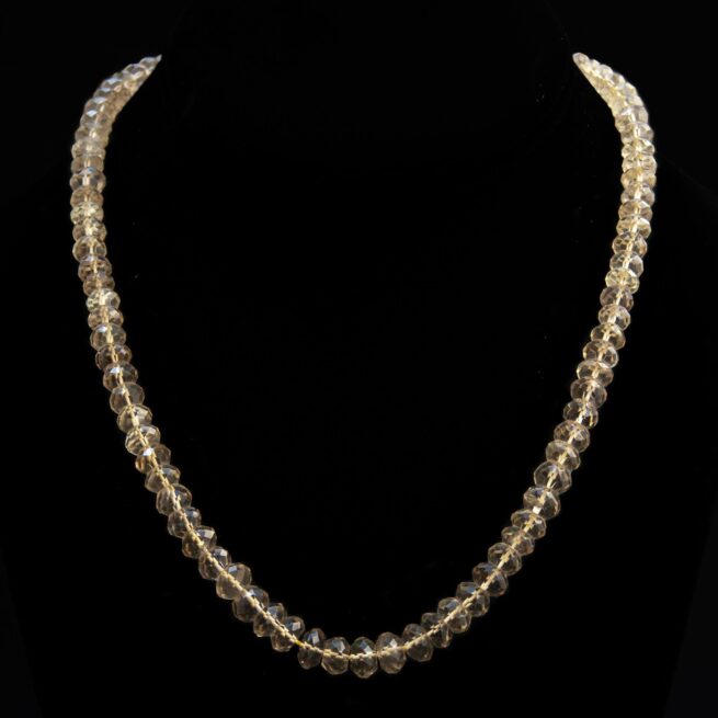 Collier Citrine Perles Facetées