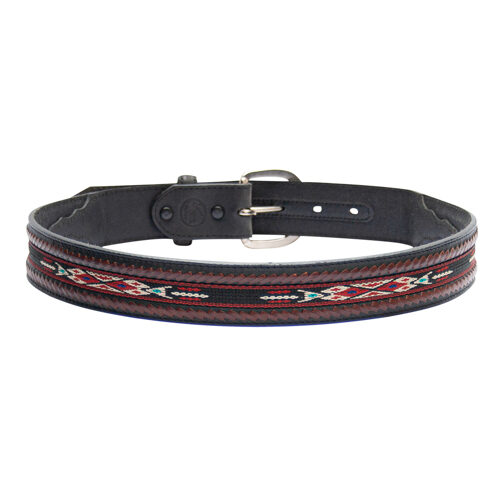 Hand-Stitched Leather Belt Black