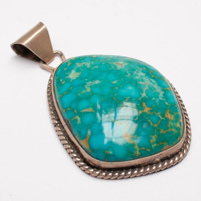 Jerry N Platero Green Turquoise Pendant - Image 2