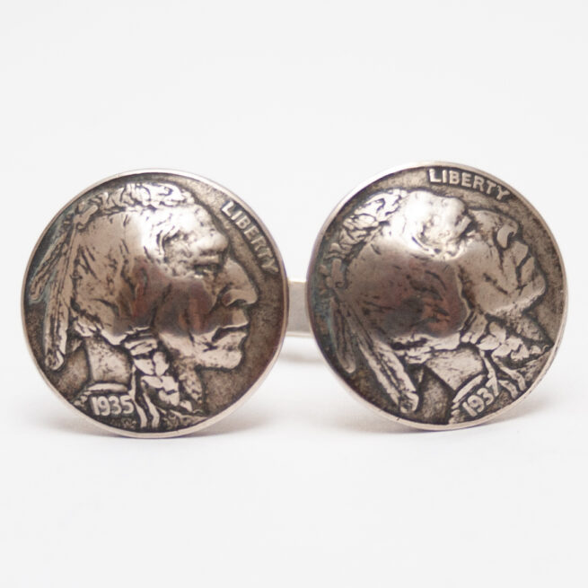Old Nickel Cufflinks - Image 2