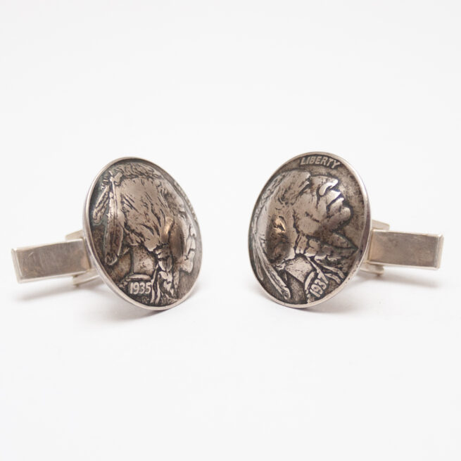 Old Nickel Cufflinks - Image 3
