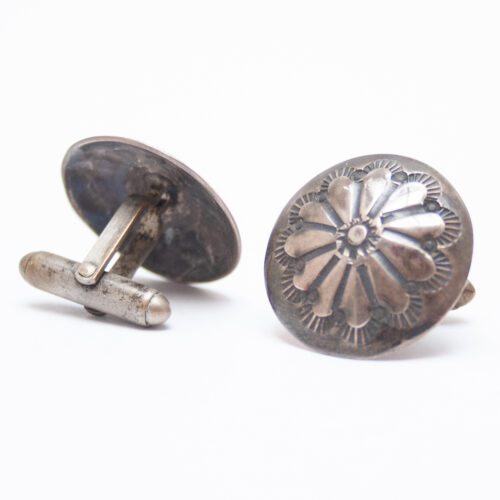 Boutons de Manchettes Antiques Argent Sterling