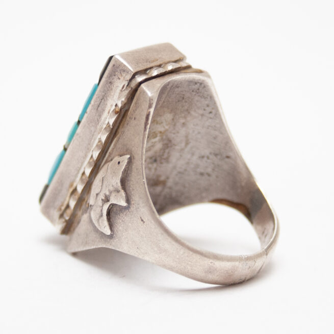 Bague Homme Turquoise Jais – Image 6