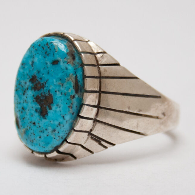 Bague Amérindienne Navajo Turquoise – Image 4