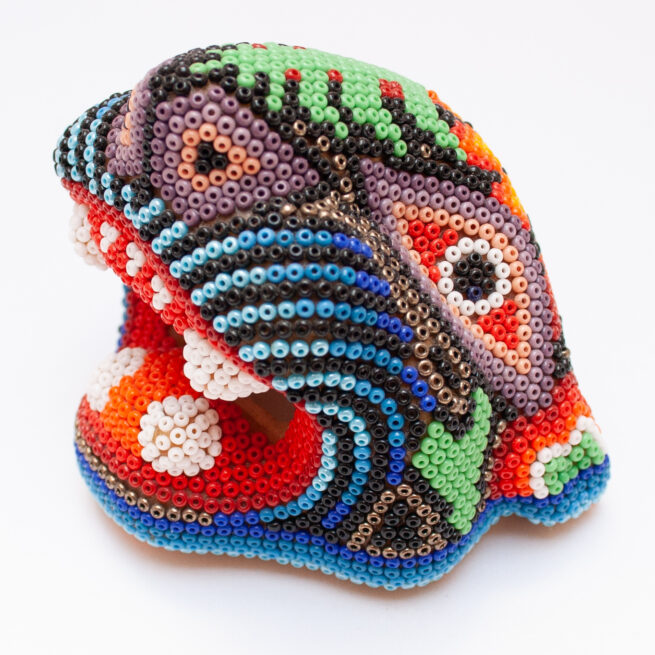 Petite Tête Jaguar Art Huichol – Image 7