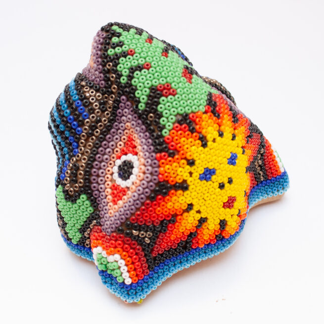 Petite Tête Jaguar Art Huichol – Image 6