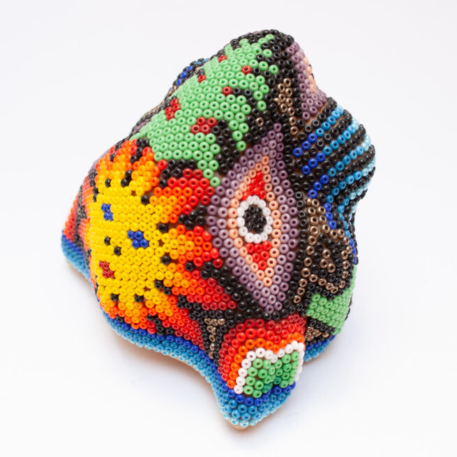 Petite Tête Jaguar Art Huichol – Image 4