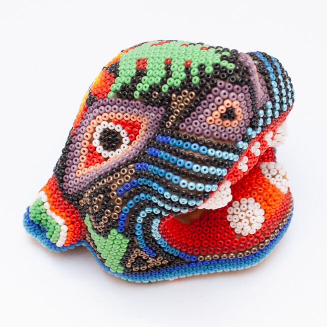 Petite Tête Jaguar Art Huichol – Image 2