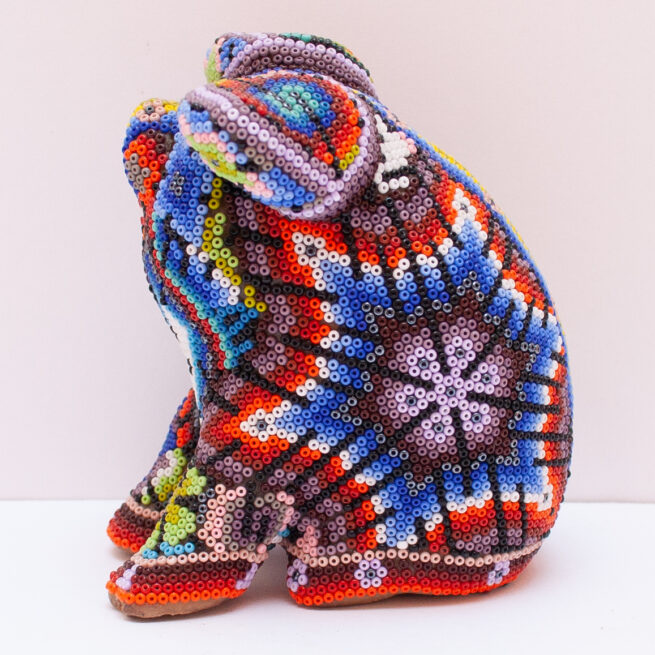 Sculpture Cochon Art Huichol – Image 7