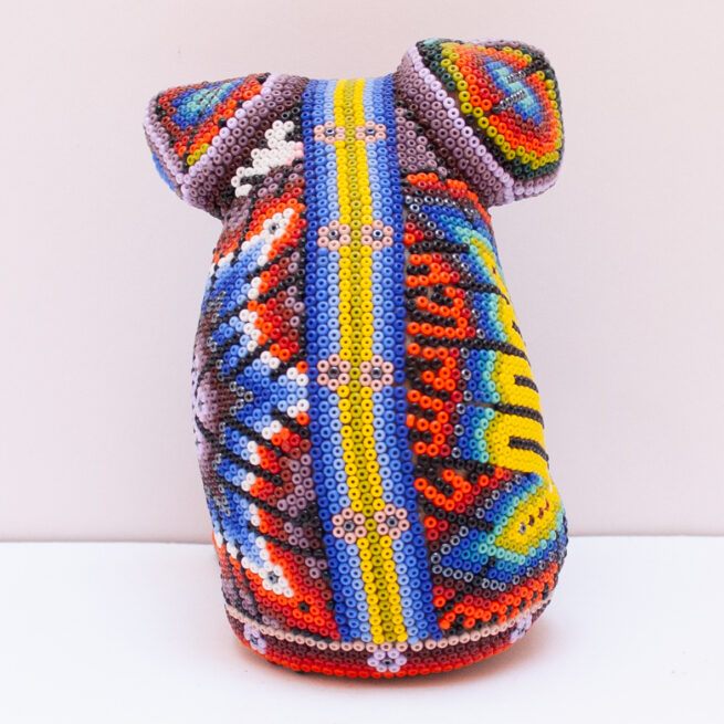 Sculpture Cochon Art Huichol – Image 5