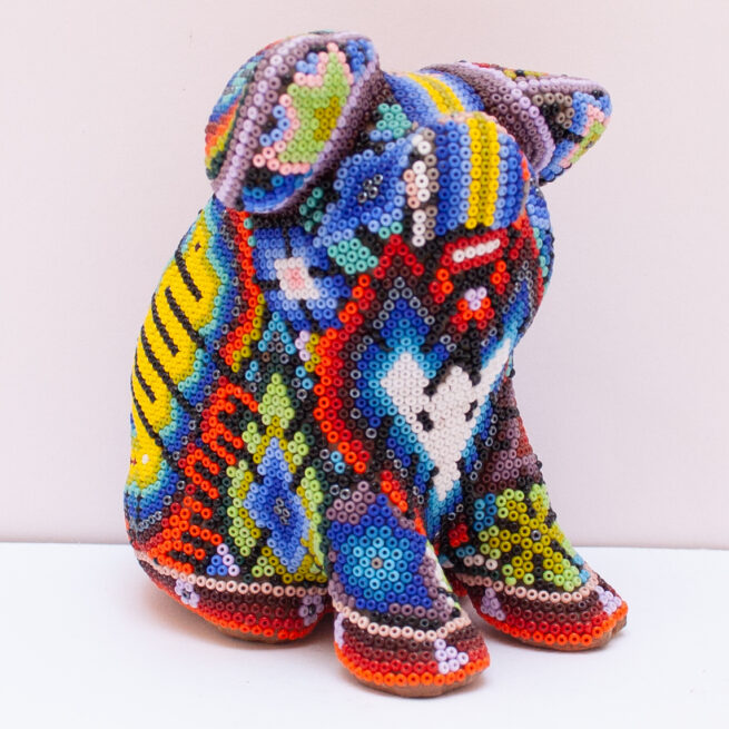 Sculpture Cochon Art Huichol – Image 2