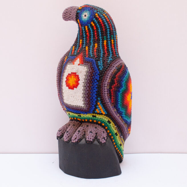 Sculpture Aigle Art Huichol – Image 3