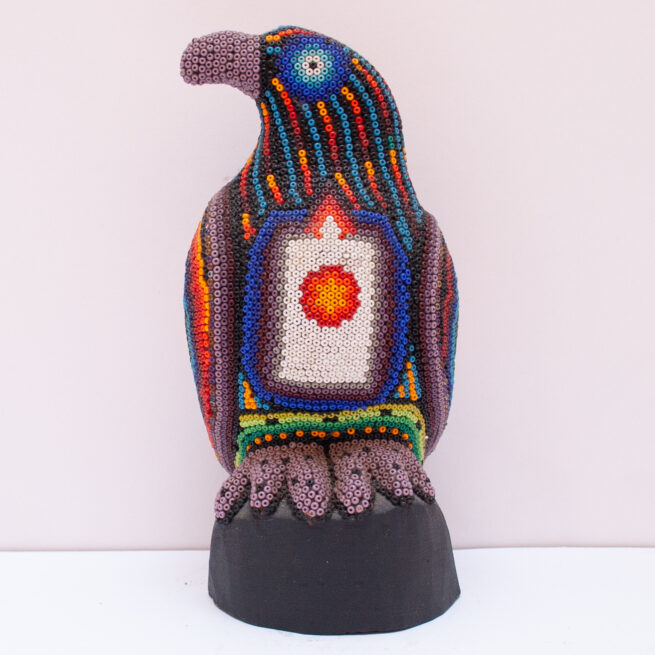 Sculpture Aigle Art Huichol – Image 2