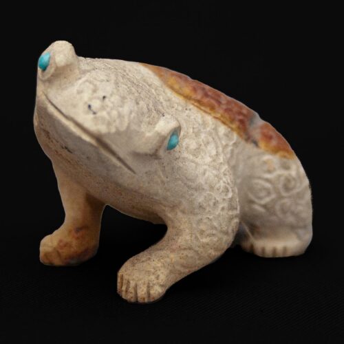 Karen Zunie Jasper Frog Carving