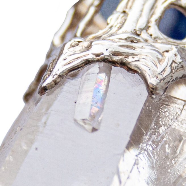 Lapis Lazuli Clear Quartz Pendant - Image 4