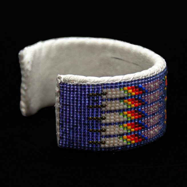 Large Blue Beaded Bracelet - Image 2
