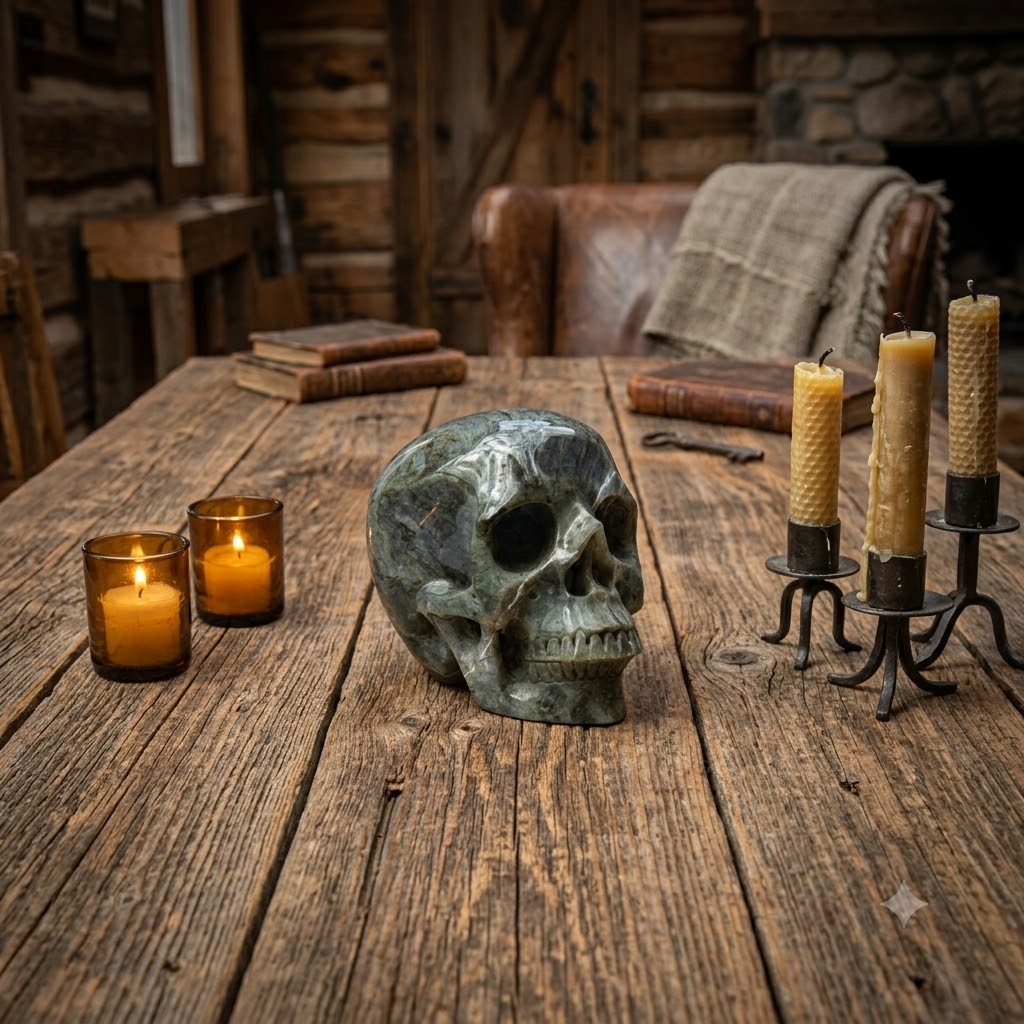 Large Labradorite Crystal Skull