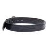 Plain Black Leather Belt - Image 2