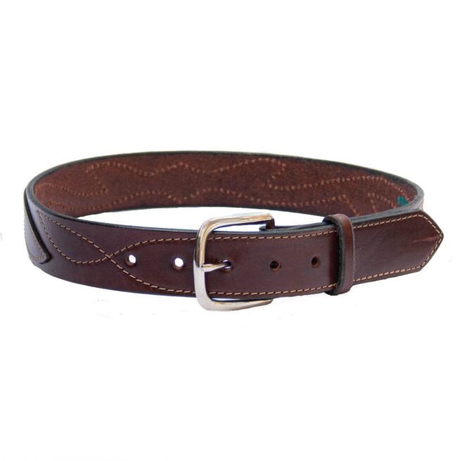 Plain Brown Leather Belt