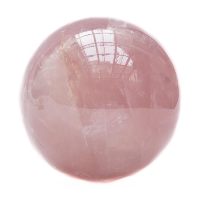 Small Rose Quartz Crystal Ball - Image 4